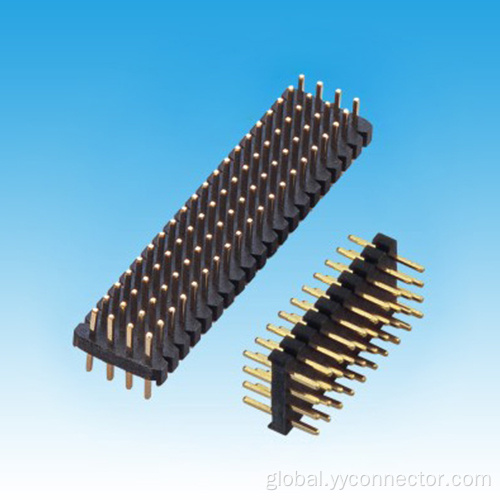 2.0mm Four Row Single Header Connector Four Row S/T Single Base Pin Header Connector Manufactory